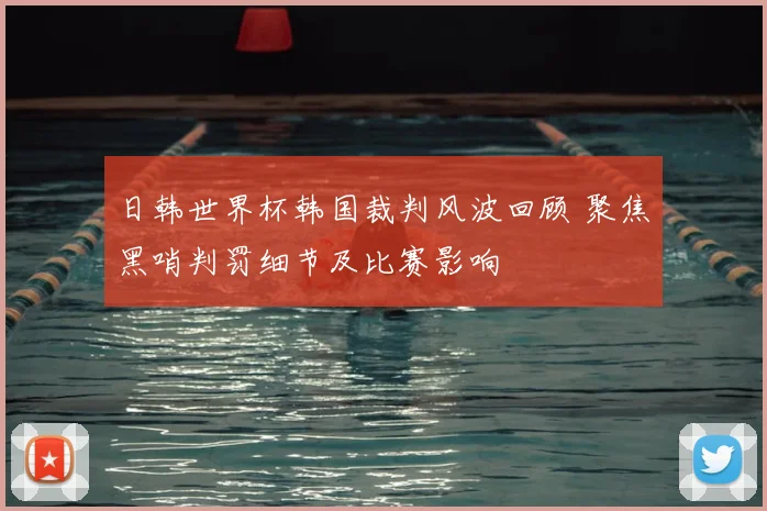 日韩世界杯韩国裁判风波回顾 聚焦黑哨判罚细节及比赛影响